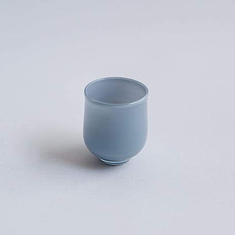 黒川登紀子　茶杯　ブルーグレー