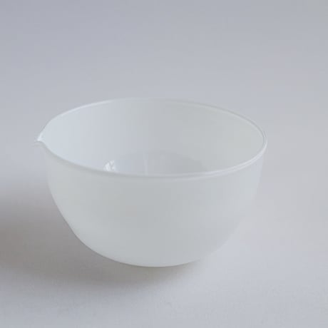 黒川登紀子　抹茶ボウル大　白
