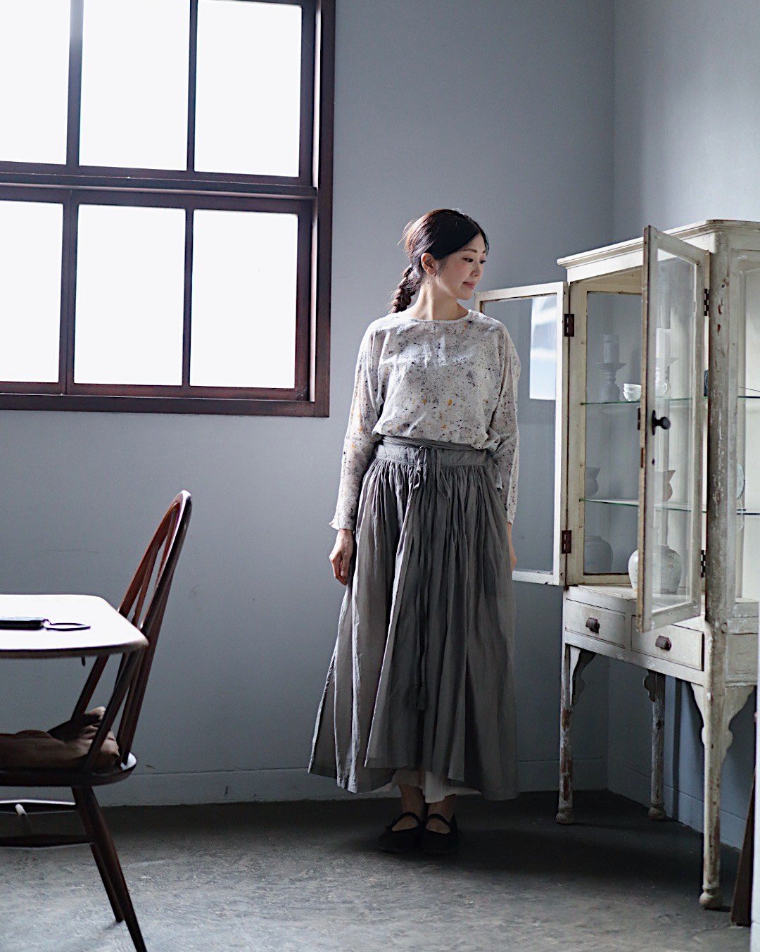 tabrik コットンシルクタッセルトップス 柘榴LOGWOOD | Hosizukiyo