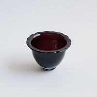 黒川登紀子　ひらひらボウル小　ブラウン