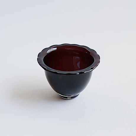 黒川登紀子　ひらひらボウル小　ブラウン