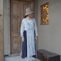 tabrik　プリーツカシュクールワンピース　＜COBALT＞