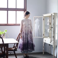 tabrik コットンシルクギャザードレス コバルト | Hosizukiyo