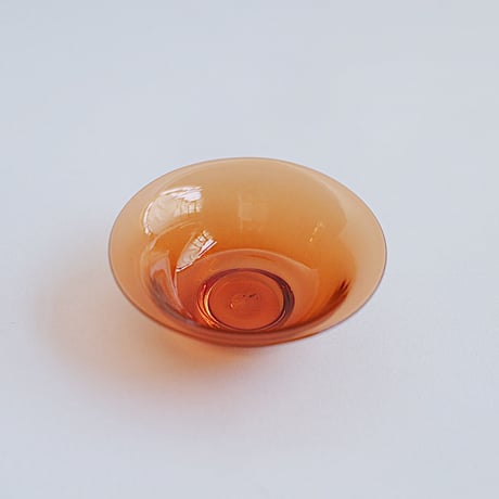 黒川登紀子　平小鉢　オレンジ