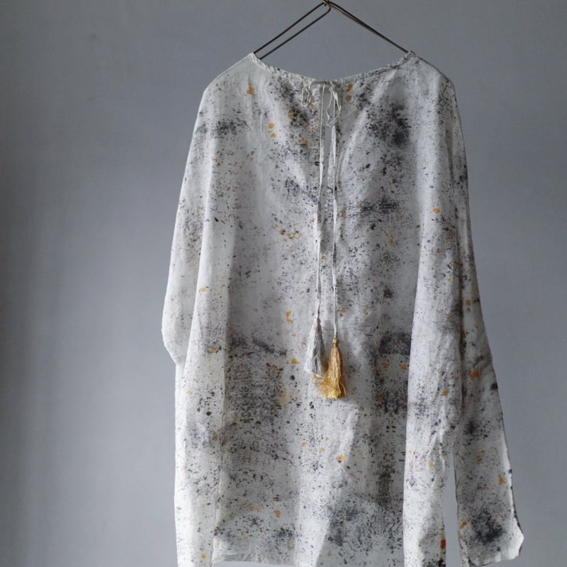 Tabrik 柘榴染め　コットンシルクワンピース Tabrik 柘榴染め コットンシルクワンピース - メルカリ