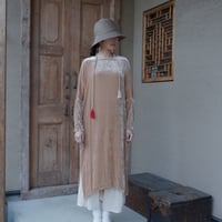tabrik　ベルベットタッセルワンピース＜BEIGE＞