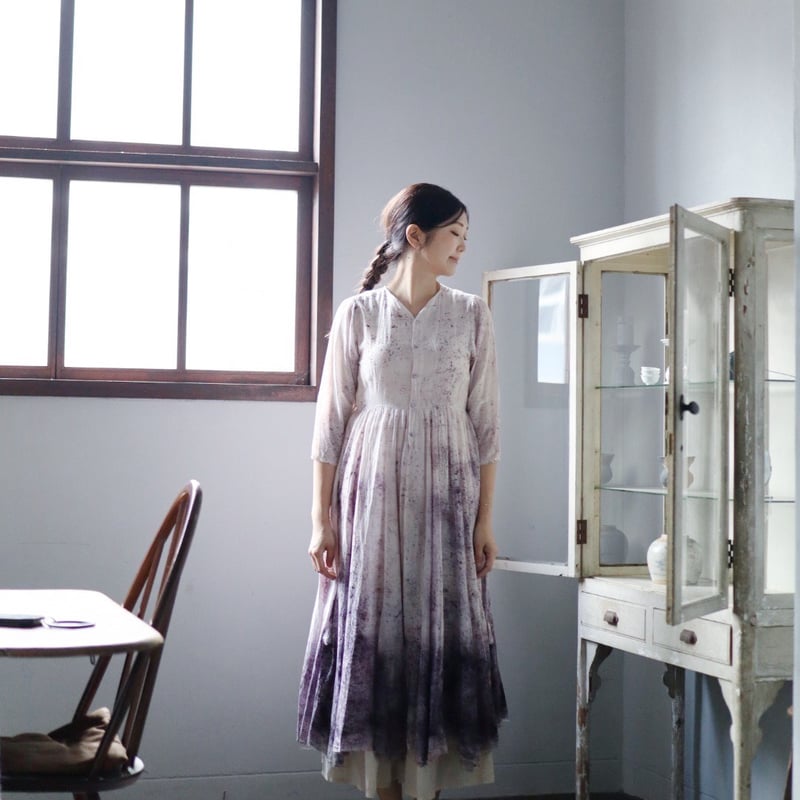 Tabrik タブリクcotton silk gather dress ブラック Tabrik タブリクcotton silk gather dress ブラック