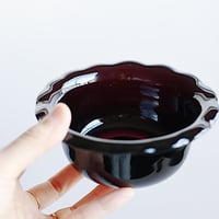 黒川登紀子　ひらひらボウル中　ブラウン