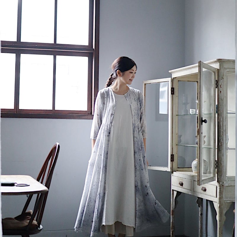 Tabrik タブリクcotton silk gather dress ブラック Tabrik タブリクcotton silk gather dress ブラック