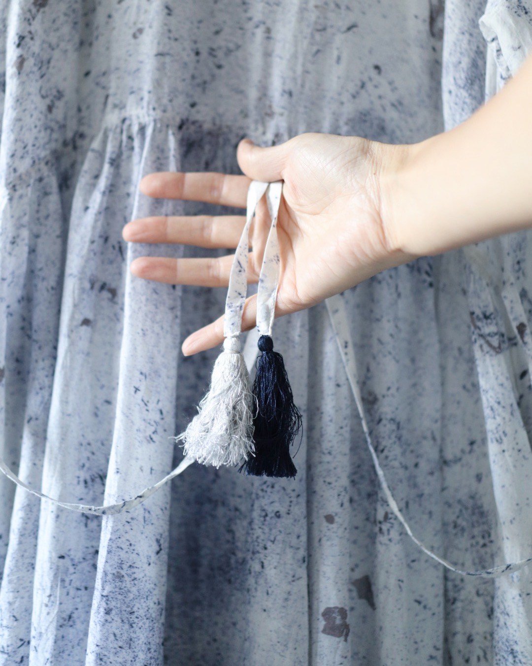 新品タブリクTabrikフリンジドレスfringe dress黒コットンシルク fit=scale-down,w=1200