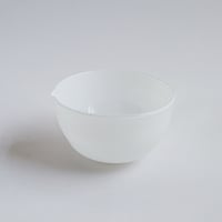 黒川登紀子　抹茶ボウル大　白