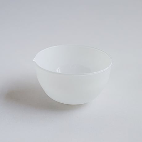 黒川登紀子　抹茶ボウル大　白