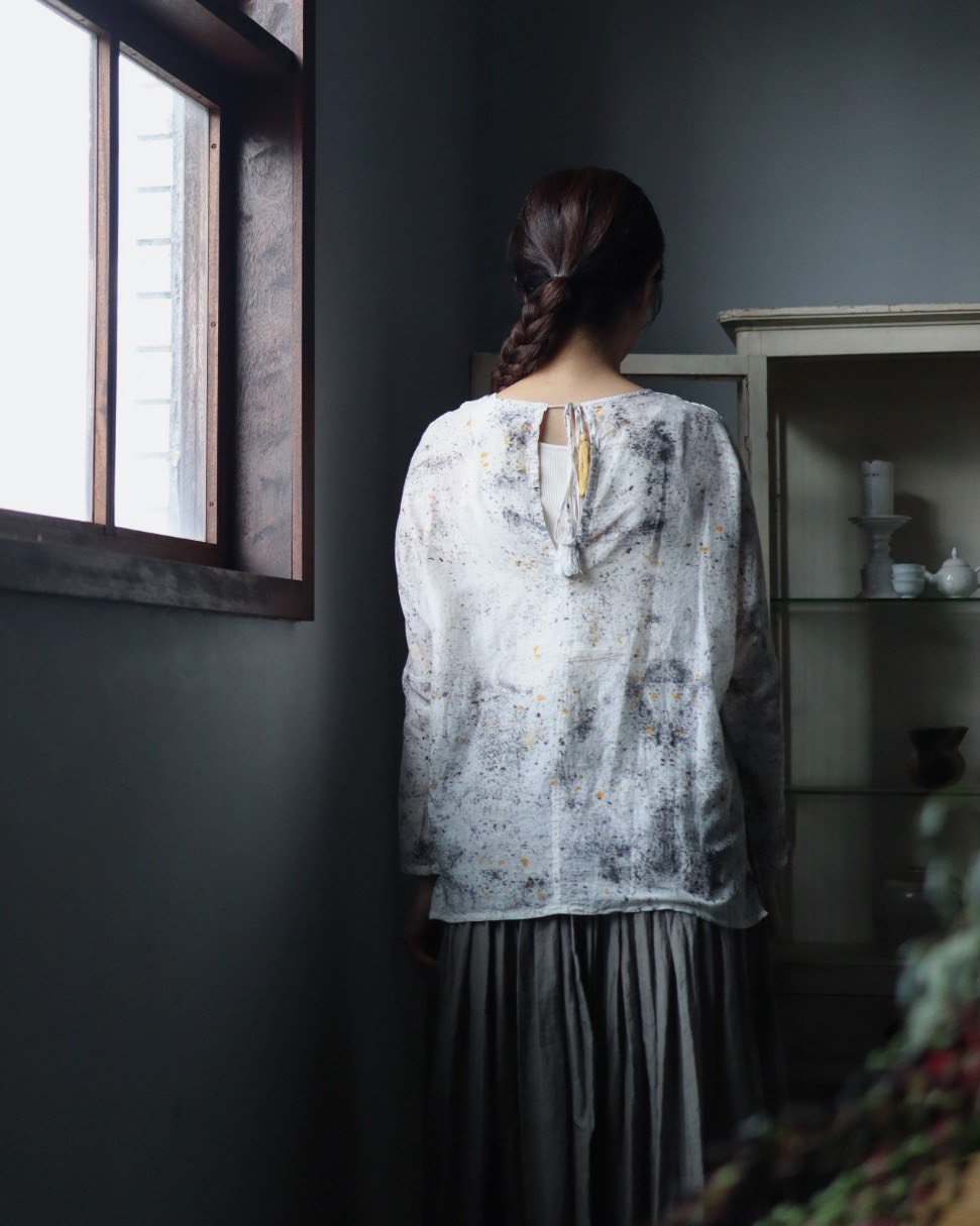 tabrik コットンシルクタッセルトップス 柘榴LOGWOOD | Hosizukiyo