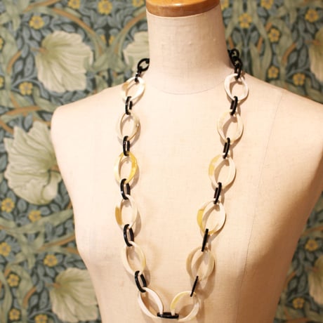 ラウンドナチュラル80cmバッファローホーン ネックレス
