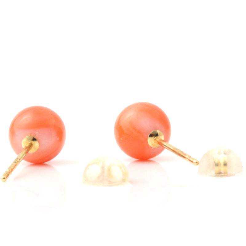 深海珊瑚（コーラル）ピアスk18 | Littluz online store