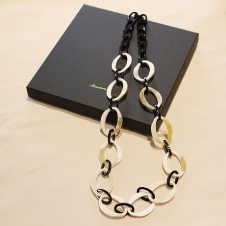 ラウンドナチュラル80cmバッファローホーン ネックレス