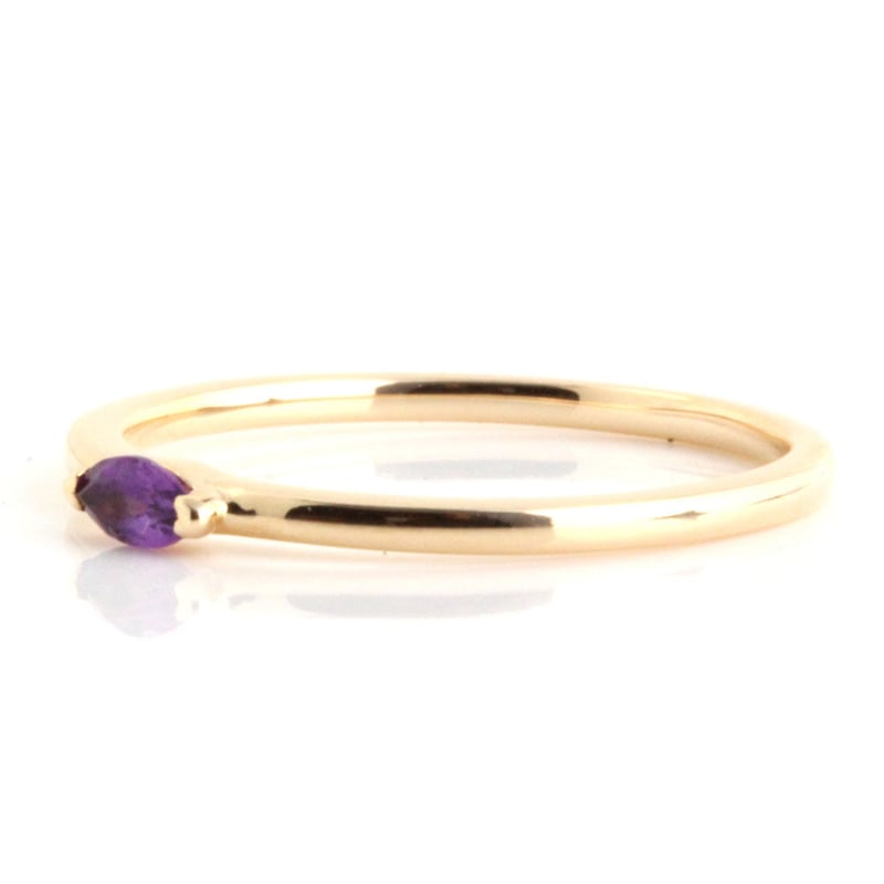 アメジスト ピンキーリング K18 アメジストピンキーリング ＃-2号～＃7号 | BULATS