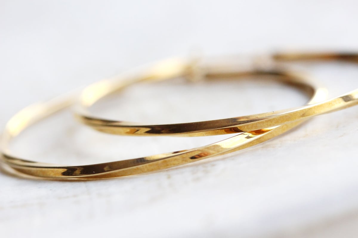 k18ゴールドフープピアス40mm | Littluz online store
