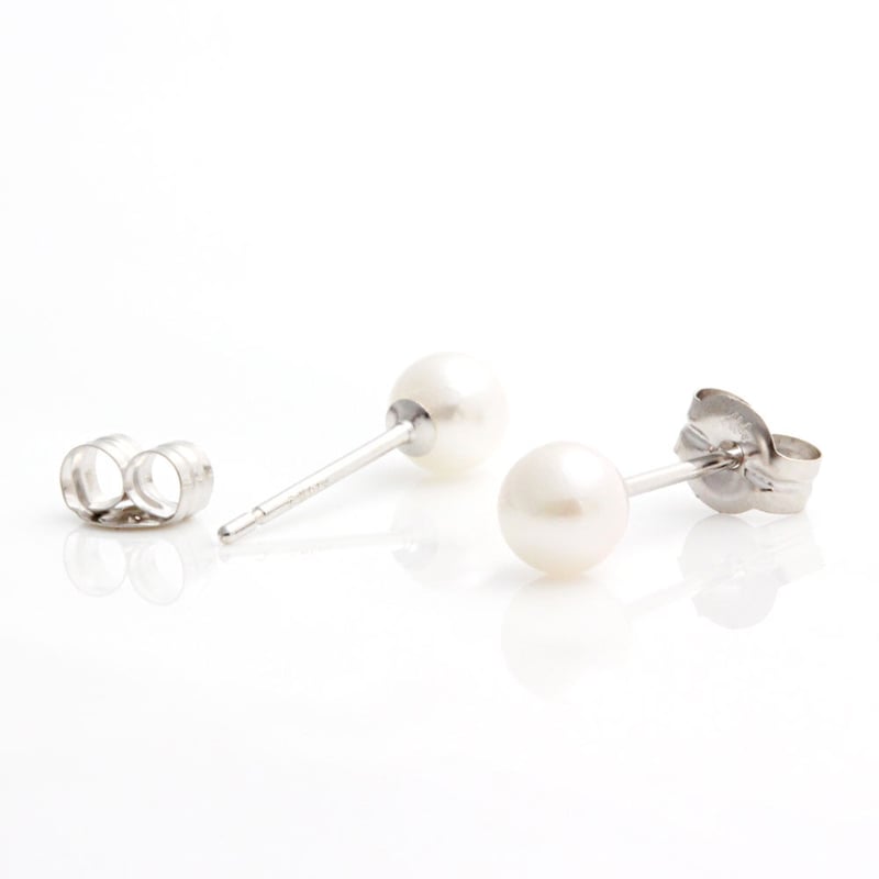 アコヤパールピアス4mm程k14WG | Littluz online store