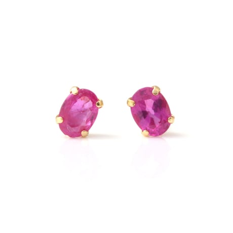 ルビー ピアス k18