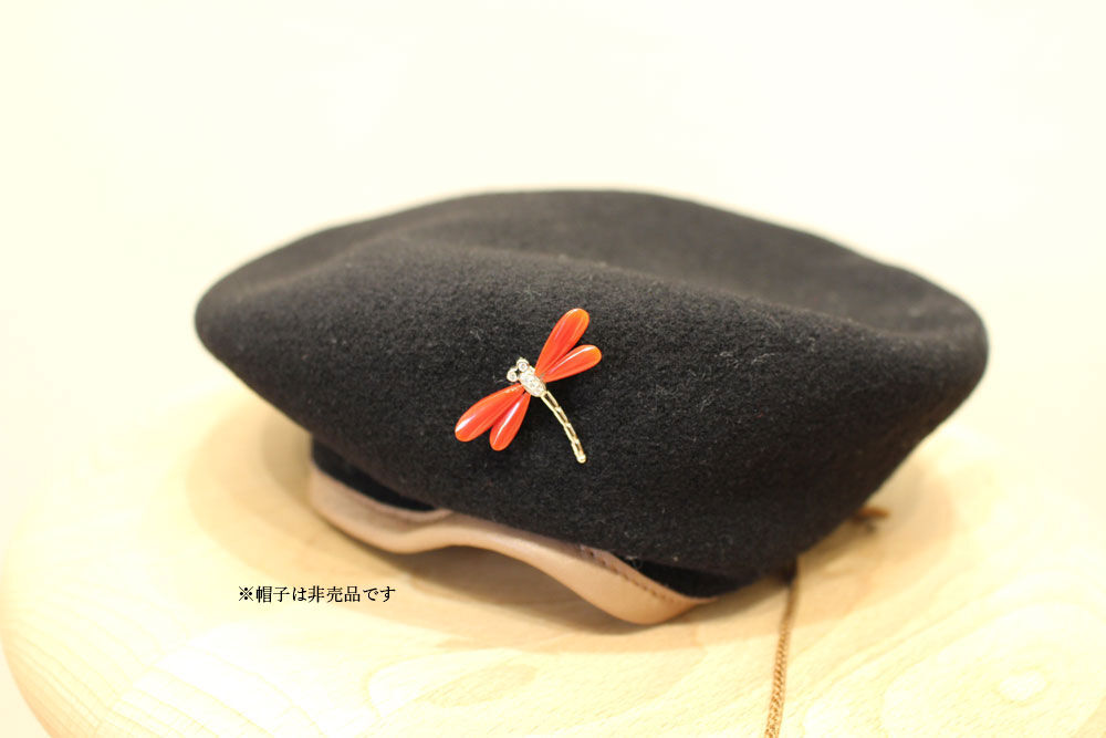 赤珊瑚 トンボブローチ&ペンダント | Littluz online store 赤珊瑚 トンボブローチ&ペンダント | Littluz online store