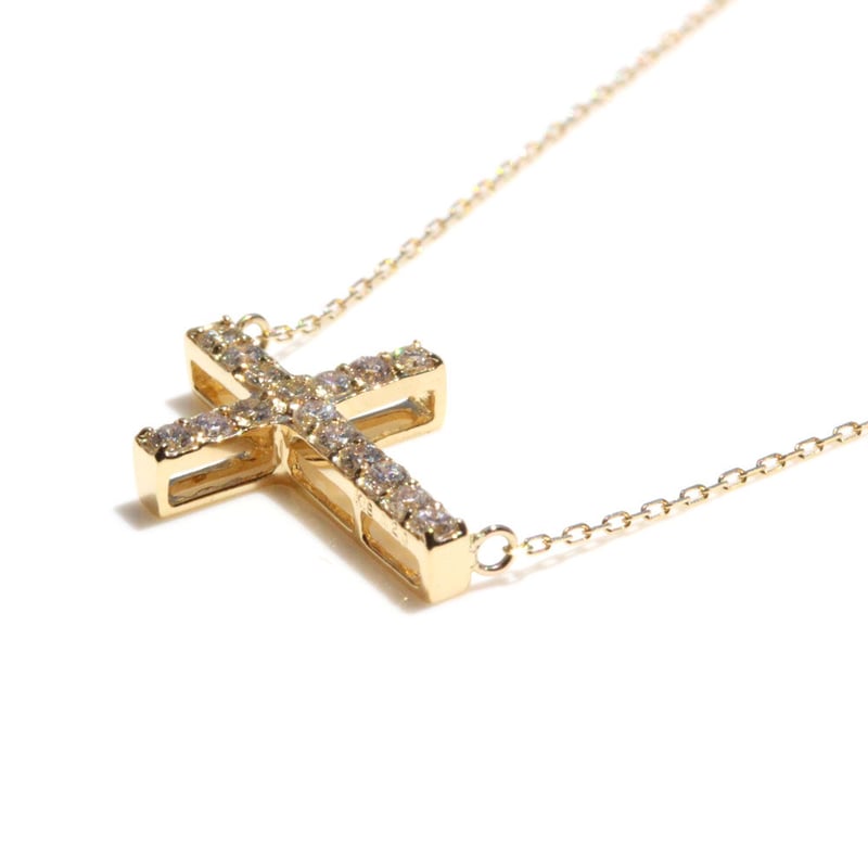 0.2ctダイヤモンド横向きクロスペンダント | Littluz online store 0.2ctダイヤモンド横向きクロスペンダント | Littluz online store
