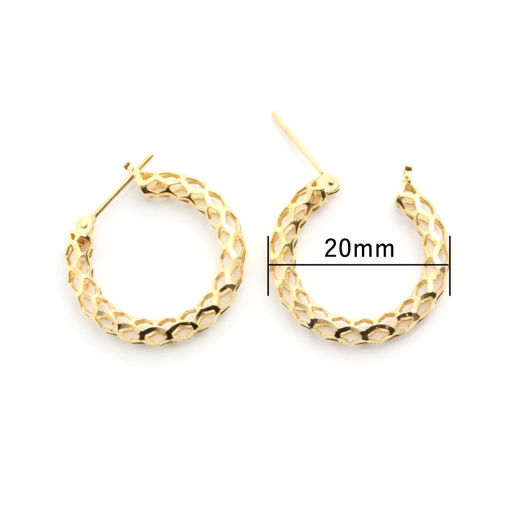 K18透かしフープピアス　1081K2509 fit=scale-down,w=1200