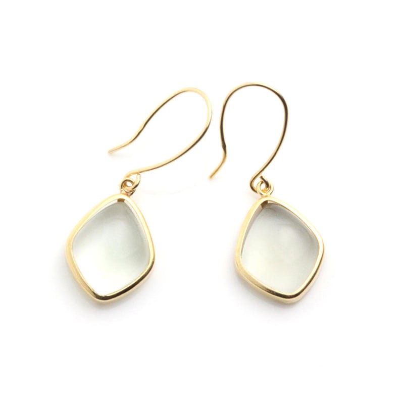 Lipatti K18 大粒グリーンアメジスト ボタニカルフィリグリーピアス Lipatti K18 大粒グリーンアメジスト ボタニカルフィリグリーピアス