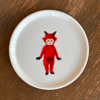 白磁コースター（悪魔ちゃんA）