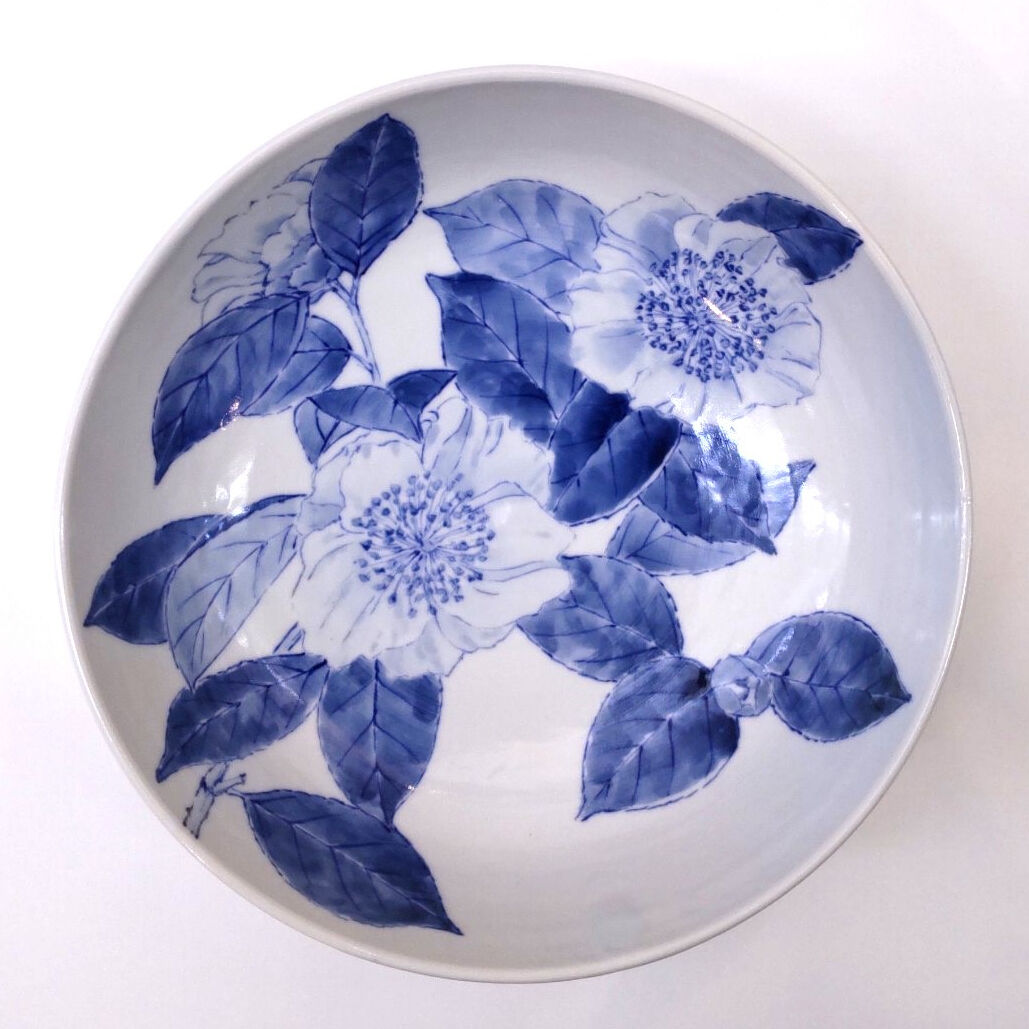 東海林晴美 「紅白椿文鉢」 | 恵埜画廊STORE