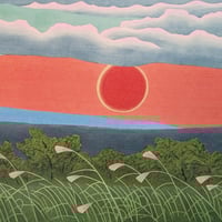 畦地梅太郎 木版画「家族」1977年 A.P. | 恵埜画廊STORE