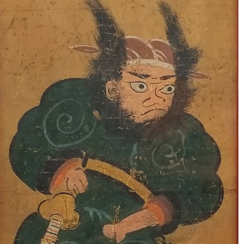 昭和レトロ　大津絵　肉筆　萌画　当時物　レトロ大津絵 Yahoo!オークション - [真作] 大津絵 17点 まとめて 肉筆 在銘