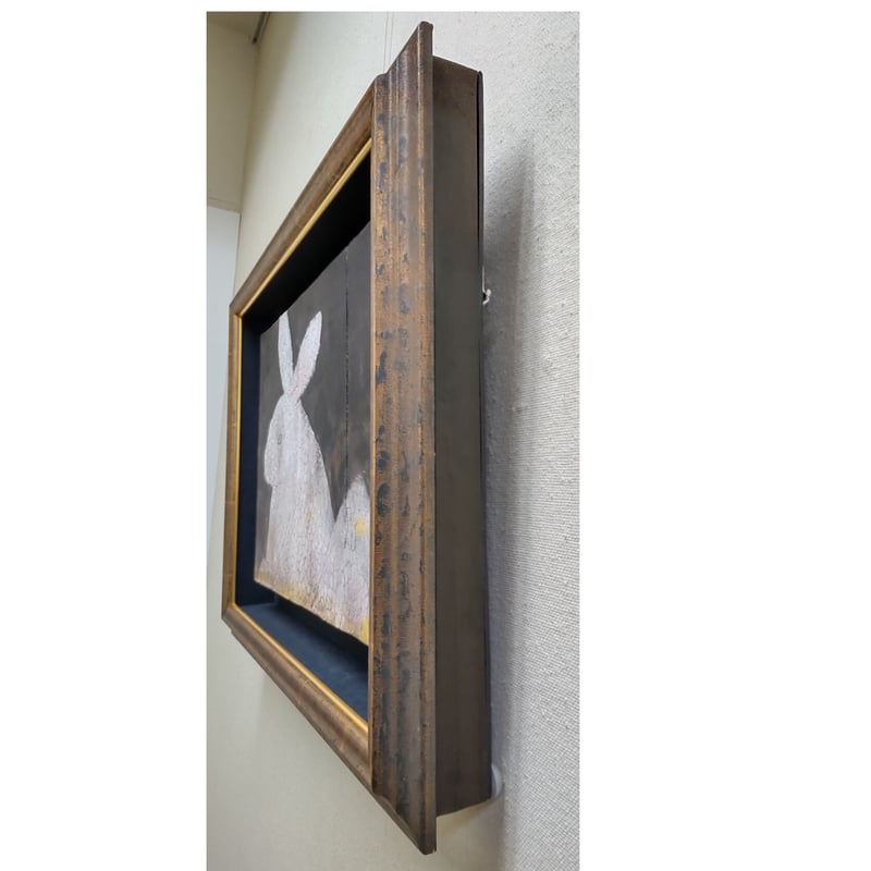 岡村桂三郎「うさぎ」日本画 額装込 | 恵埜画廊STORE