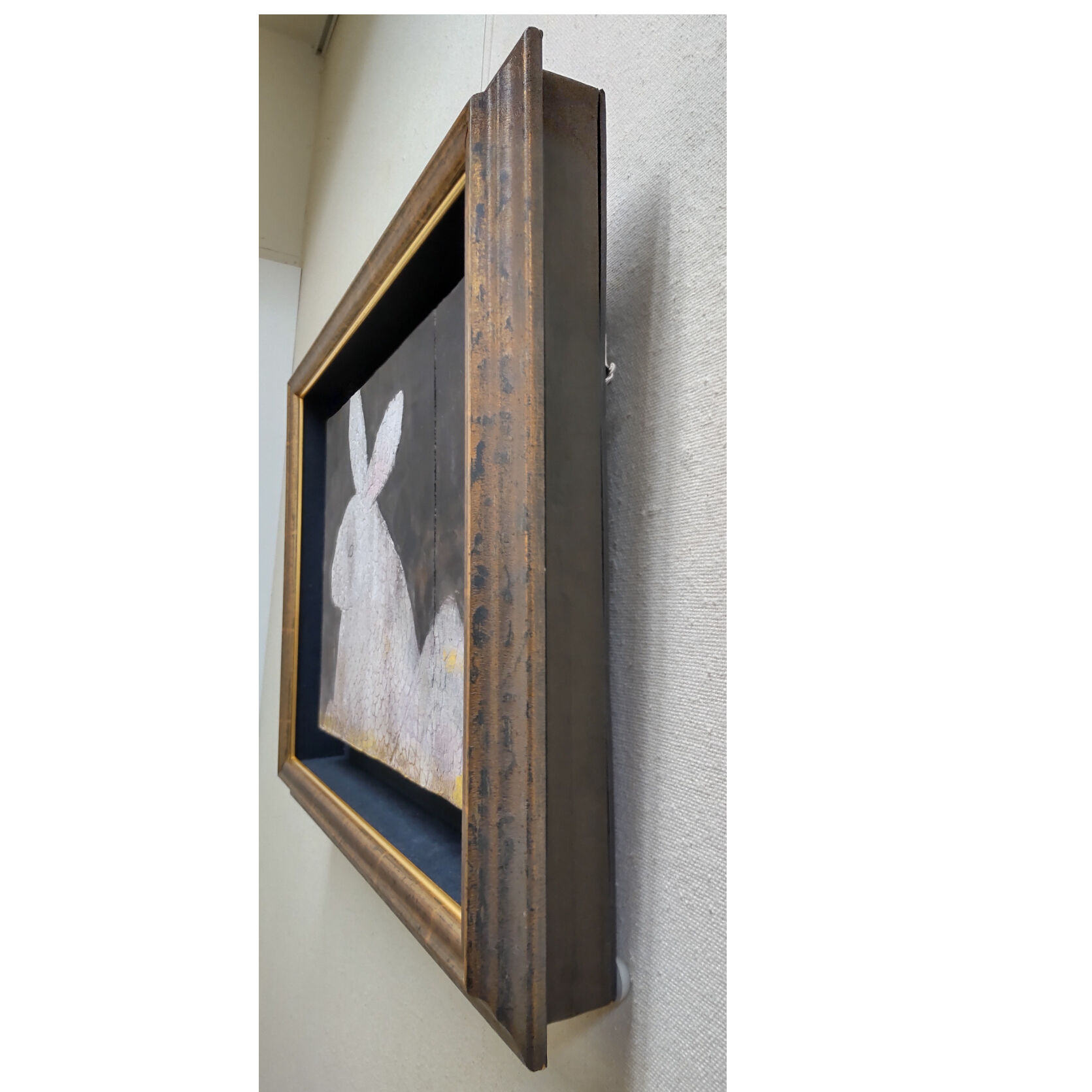 岡村桂三郎「うさぎ」日本画 額装込 | 恵埜画廊STORE