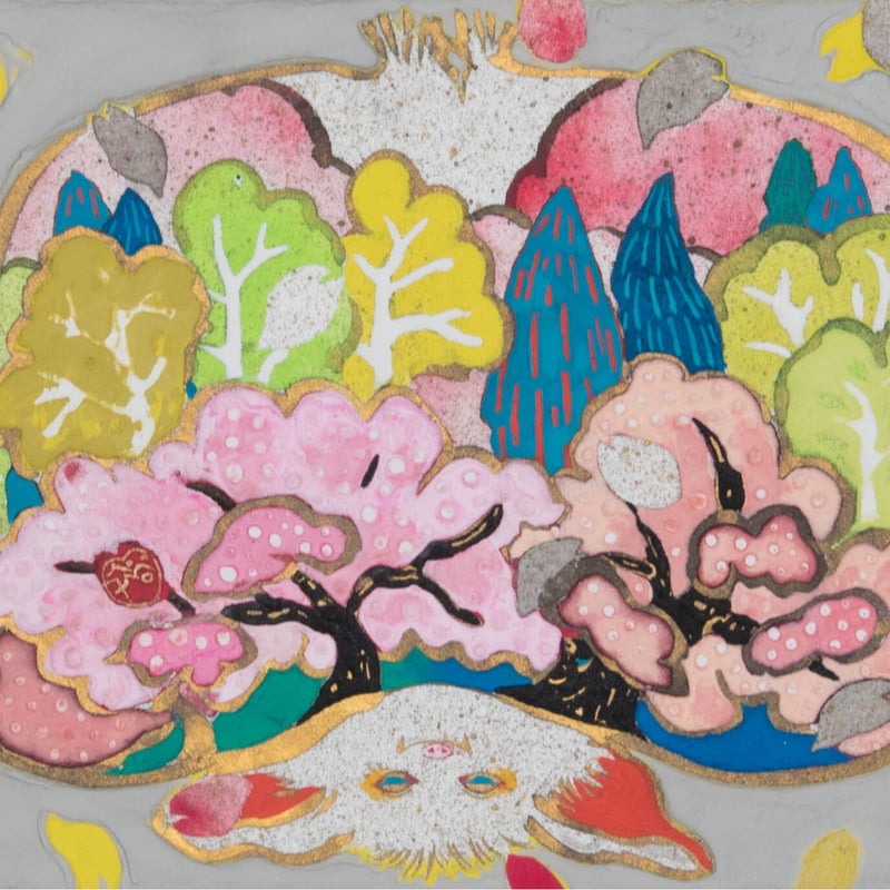 山口裕子「幸せの森・春」0号 | 恵埜画廊STORE