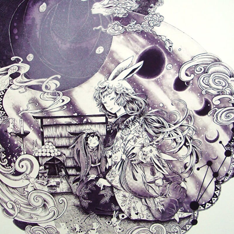 金子美早紀 「月世界詞篇」銅版画 シート | 恵埜画廊STORE