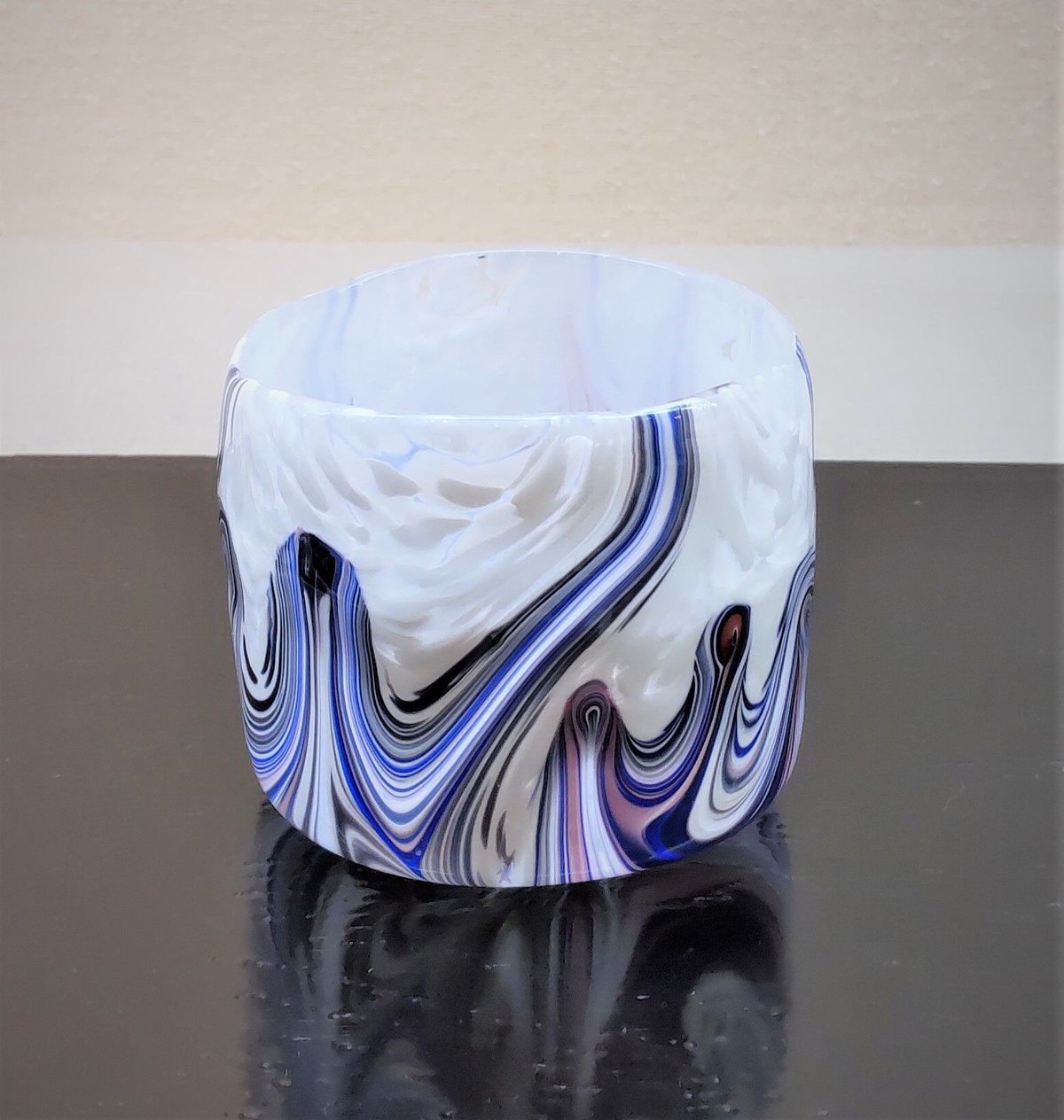 迫二郎 「大理石文硝子冷茶盌」 | 恵埜画廊STORE