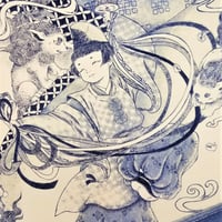 木版画　大西靖子　つくし 37c88f3ecc89941162b28b575eb067