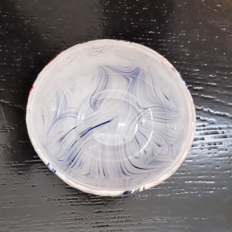 迫二郎 「大理石文硝子冷茶盌」 | 恵埜画廊STORE