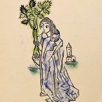磯貝さとみ 「心の木 Ⅱ」 銅版画 | 恵埜画廊STORE