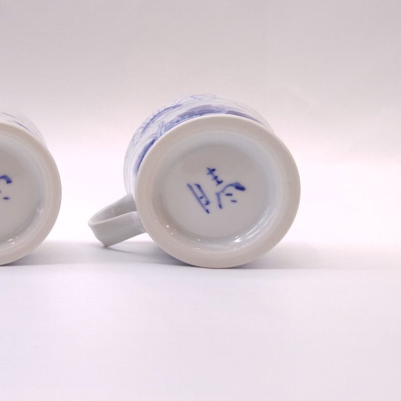 東海林晴美 「染付ひなげし文モーニングカップ」 | 恵埜画廊STORE