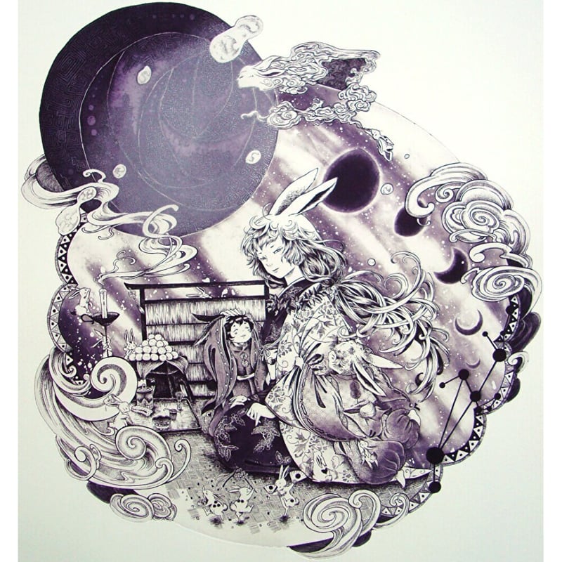 金子美早紀 「月世界詞篇」銅版画 シート | 恵埜画廊STORE