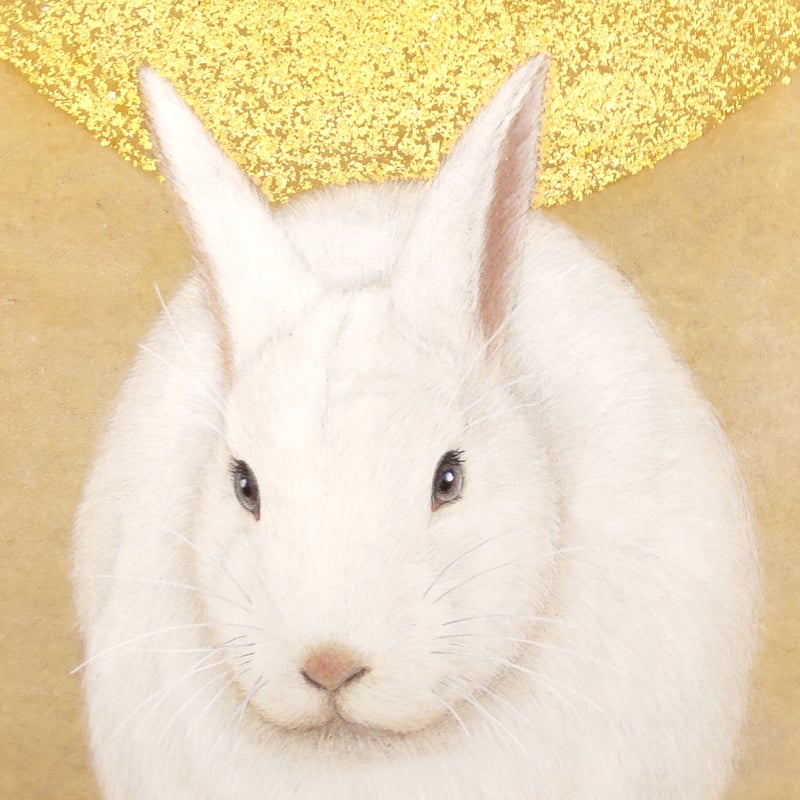 北野有里子 「月うさぎ」 日本画 | 恵埜画廊STORE