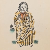 大西靖子「月明かり」木版画 ed.4/8 | 恵埜画廊STORE