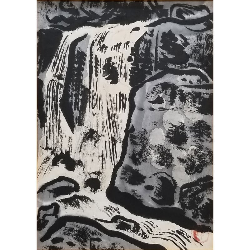 小松均　日本画 色紙 希少】小松均 日本画 色紙 風景画 小松均 希少 日本画 5点 色紙 （