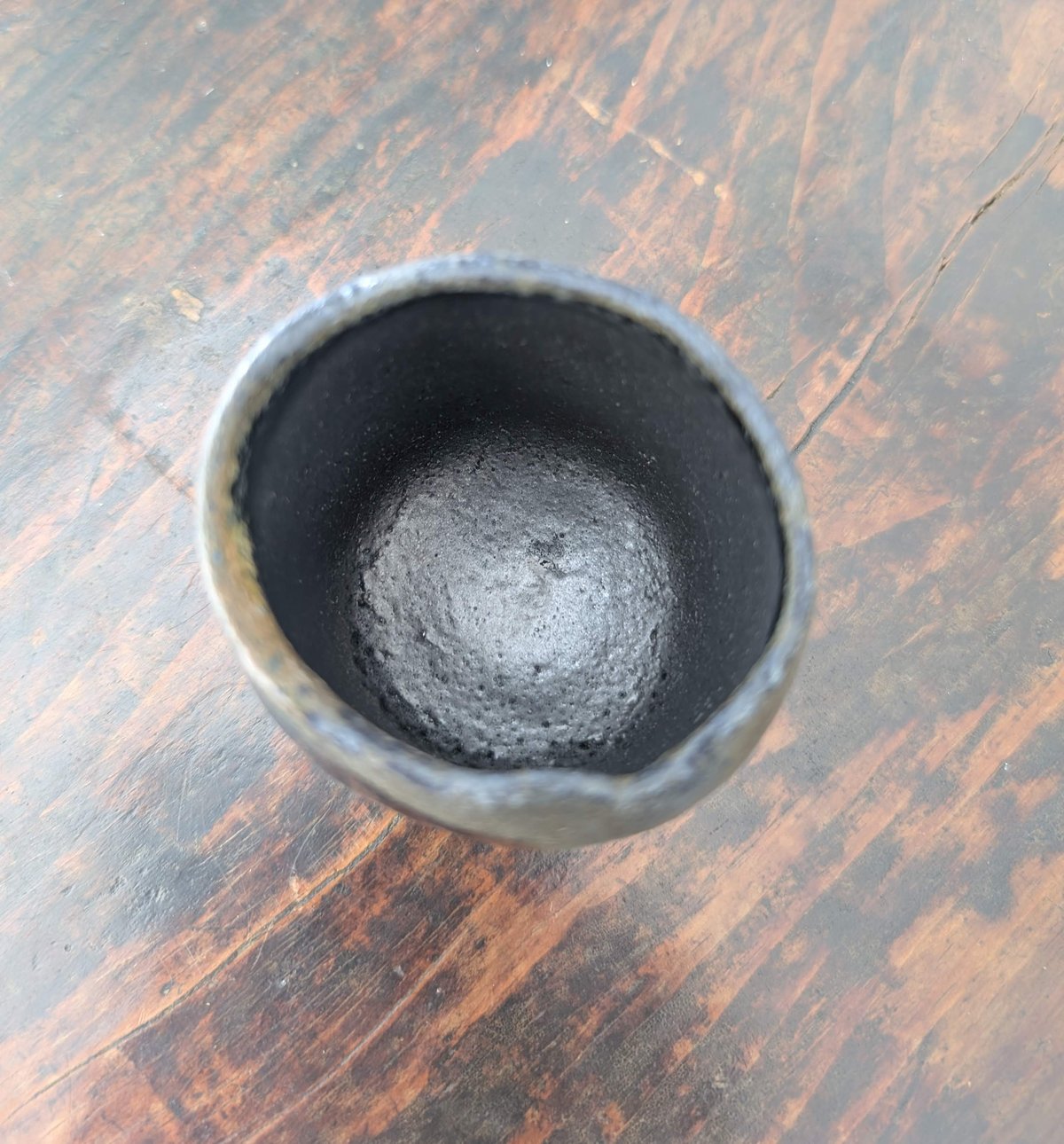 大幅値下げ！後関裕士 蒼変黒酒呑 共箱 後関裕士「蒼