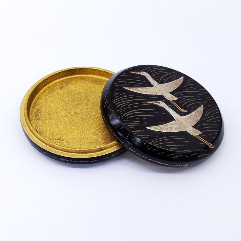 乾漆螺鈿香合 「鶴」 | 恵埜画廊STORE
