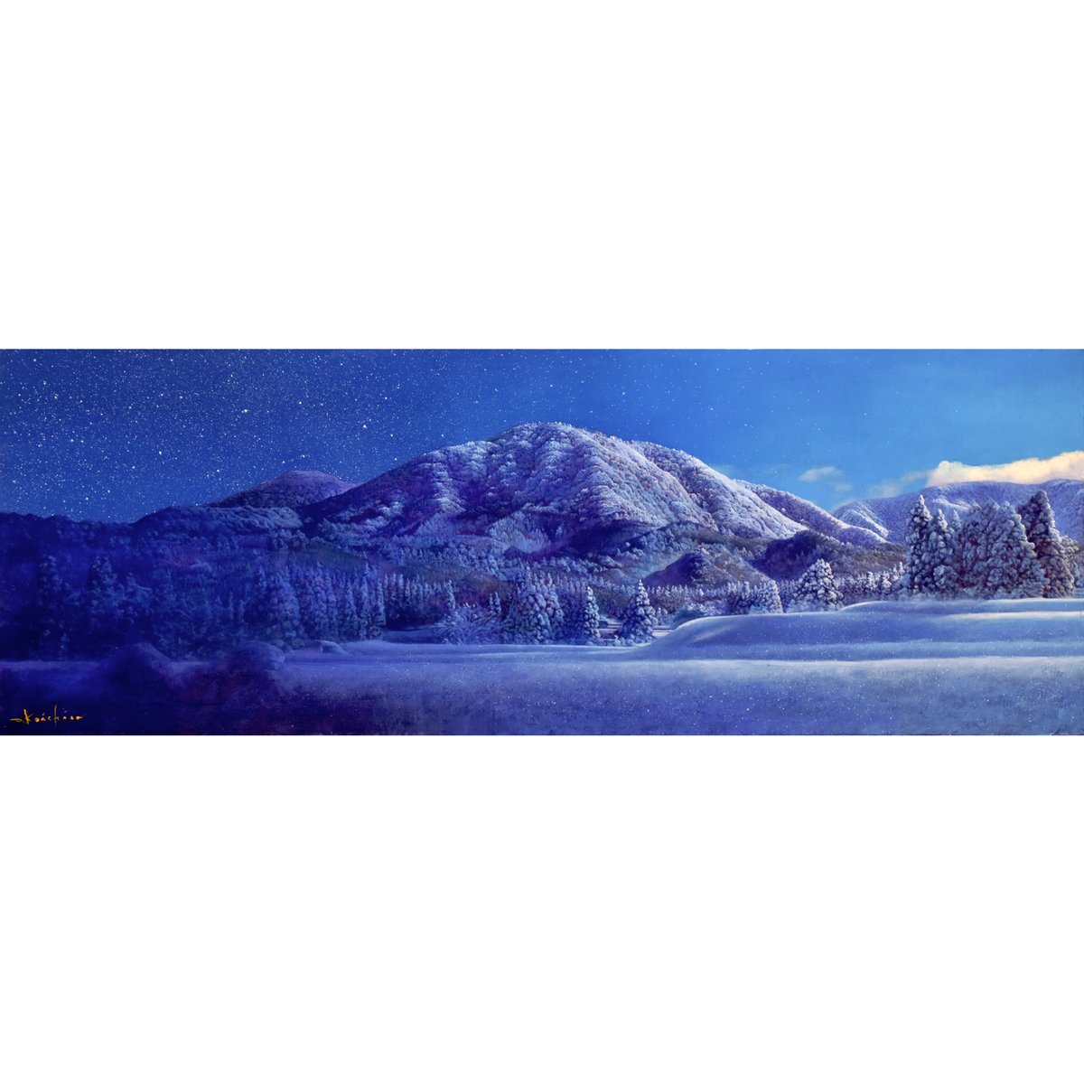 大作　油彩画　【舞踏会】　肉質画 楽天市場】肉筆油彩画 上高地大正池 F6号 美術品 レプリカ : 光
