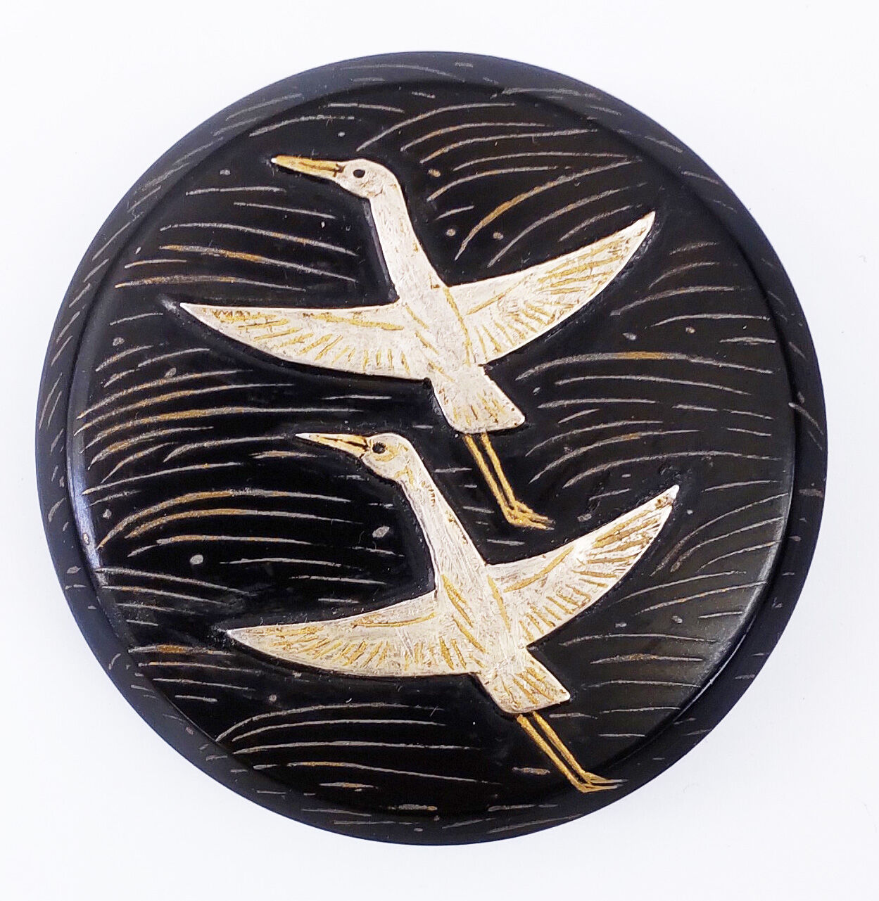 乾漆螺鈿香合 「鶴」 | 恵埜画廊STORE