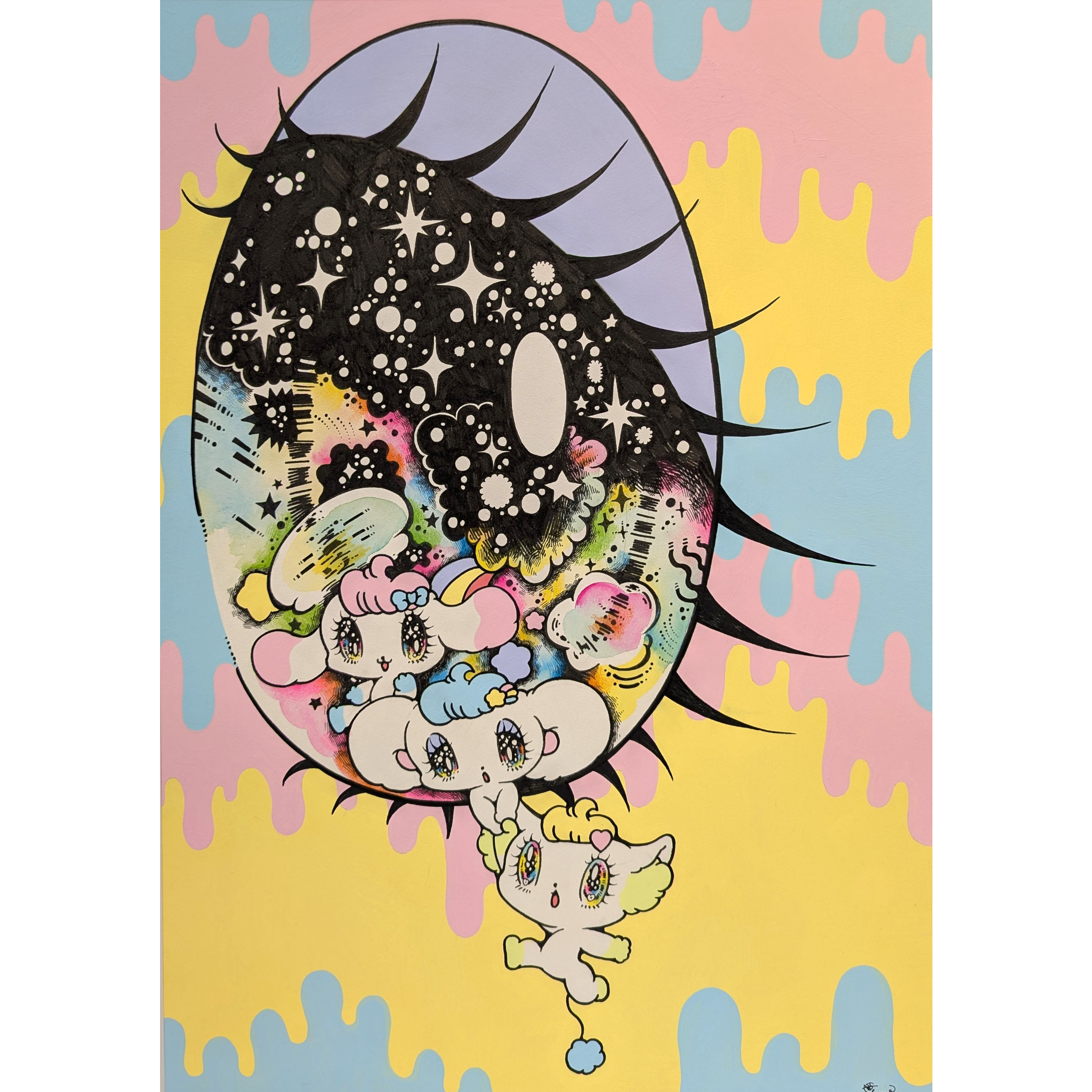 【限定値下げ】せきやゆりえ　サイン　ペロペロスパークルズ　るぅ　原画 original